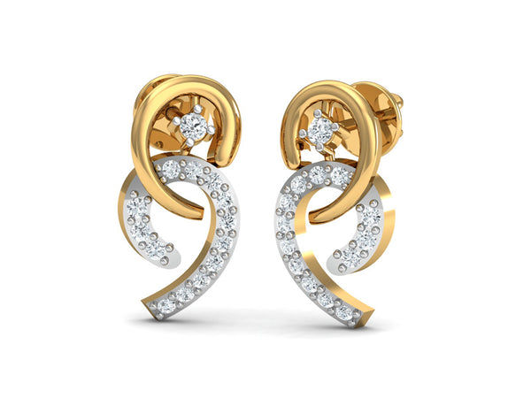 Trendy Twin Comma Studs efifdiamonds Trendy Twin Comma Studs efifdiamonds Studs Earrings 30385.00 EF-IF Diamond Jewellery