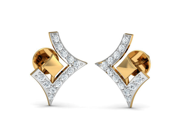 Fancy Open Square Studs efifdiamonds Fancy Open Square Studs efifdiamonds Studs Earrings 26283.00 EF-IF Diamond Jewellery