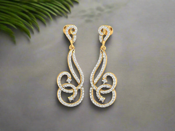 Fancy Inter-twined Earrings efifdiamonds Fancy Inter-twined Earrings efifdiamonds Studs Earrings 153743.00 EF-IF Diamond Jewellery