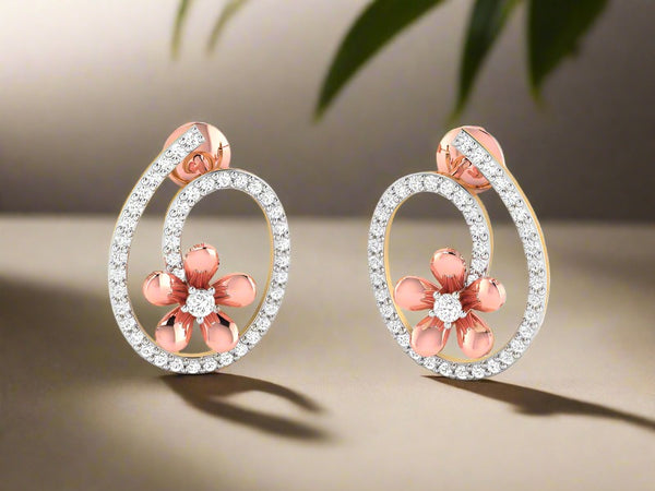 Elegant Floral Stud