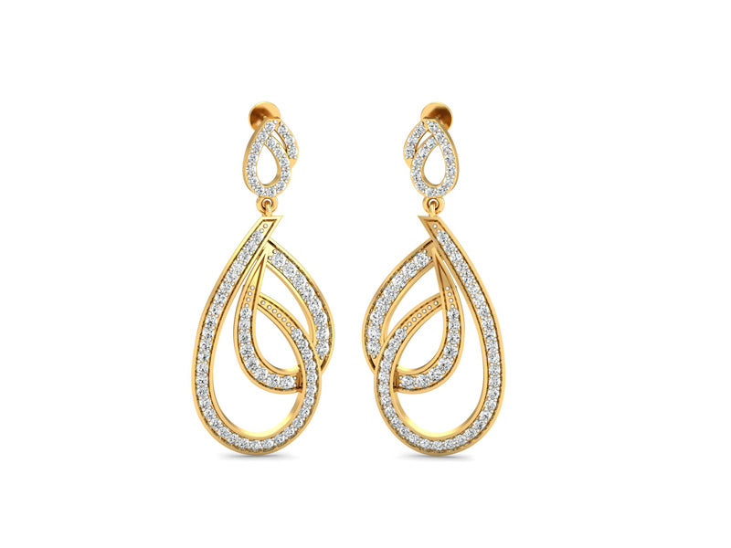 Delicate Tangled Earrings efifdiamonds Delicate Tangled Earrings efifdiamonds Studs Earrings 152223.00 EF-IF Diamond Jewellery