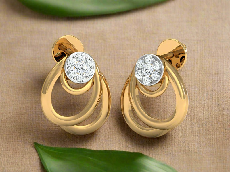 Trendy Loop Trendy Loop Studs - EFIF Diamonds – EF-IF Diamond Jewellery