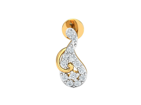 Dainty Droplet Studs efifdiamonds Dainty Droplet Studs efifdiamonds Studs Earrings 29419.00 EF-IF Diamond Jewellery