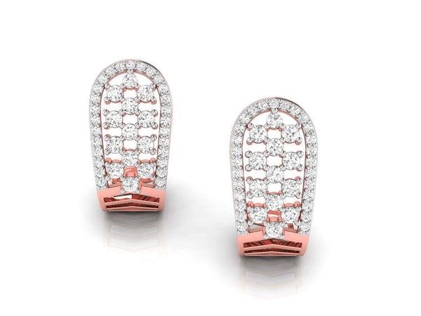 Curvy U-Shaped Studs efifdiamonds Curvy U-Shaped Studs efifdiamonds Studs Earrings 56947.00 EF-IF Diamond Jewellery