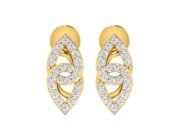 Converging Twin Pear Shaped Studs efifdiamonds Converging Twin Pear Shaped Studs efifdiamonds Studs Earrings 24762.00 EF-IF Diamond Jewellery