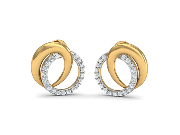 Classic Twin Circle Studs efifdiamonds Classic Twin Circle Studs efifdiamonds Studs Earrings 28584.00 EF-IF Diamond Jewellery