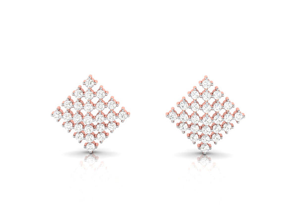 Classic Rhombic Studs efifdiamonds Classic Rhombic Studs efifdiamonds Studs Earrings 60575.00 EF-IF Diamond Jewellery