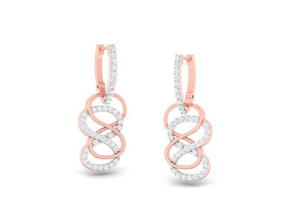 Charming Infinity Earring efifdiamonds Charming Infinity Earring efifdiamonds Studs Earrings 77889.00 EF-IF Diamond Jewellery