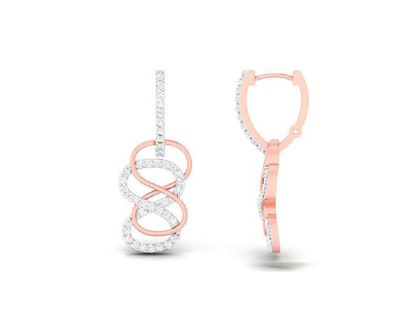 Charming Infinity Earring efifdiamonds Charming Infinity Earring efifdiamonds Studs Earrings 77889.00 EF-IF Diamond Jewellery