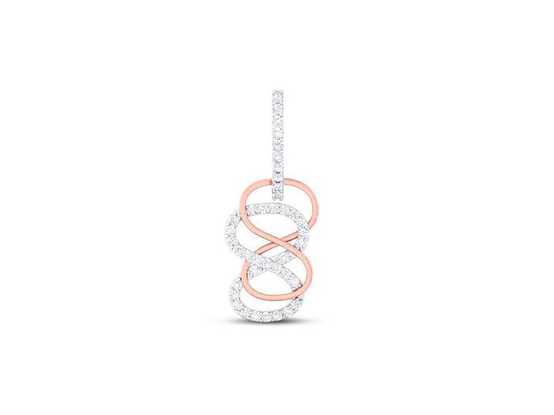 Charming Infinity Earring efifdiamonds Charming Infinity Earring efifdiamonds Studs Earrings 77889.00 EF-IF Diamond Jewellery