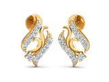 Artistic Curved Line Studs efifdiamonds Artistic Curved Line Studs efifdiamonds Studs Earrings 27656.00 EF-IF Diamond Jewellery