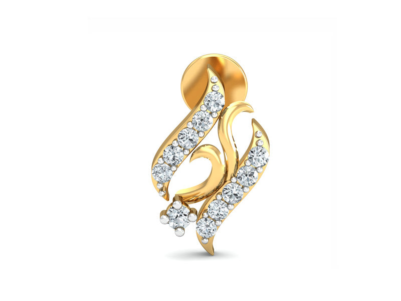 Artistic Curved Line Studs efifdiamonds Artistic Curved Line Studs efifdiamonds Studs Earrings 27656.00 EF-IF Diamond Jewellery