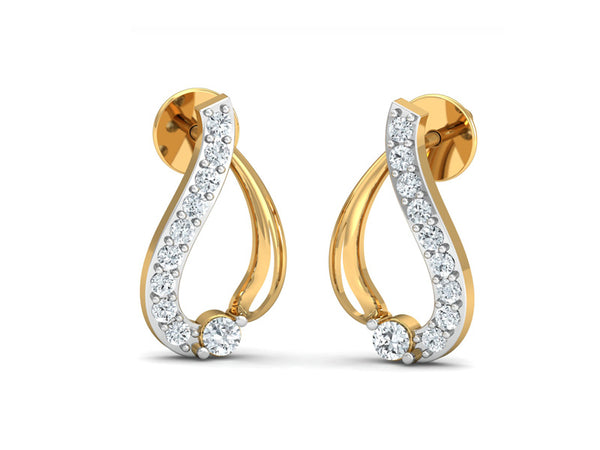 Aristate Leaf Studs efifdiamonds Aristate Leaf Studs efifdiamonds Studs Earrings 18631.00 EF-IF Diamond Jewellery