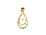 Alluring Spiral Drop Earrings efifdiamonds Alluring Spiral Drop Earrings efifdiamonds Studs Earrings 49852.00 EF-IF Diamond Jewellery