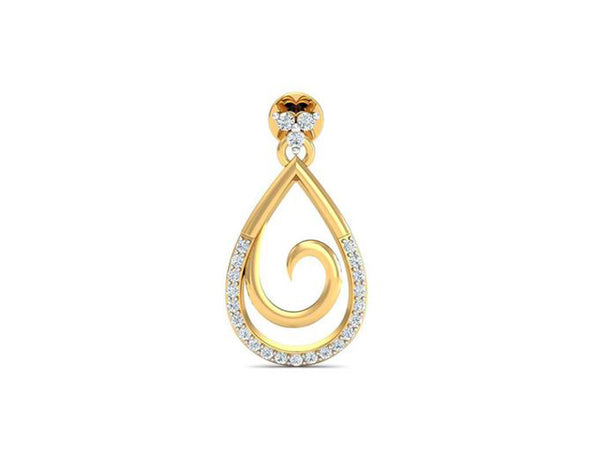 Alluring Spiral Drop Earrings efifdiamonds Alluring Spiral Drop Earrings efifdiamonds Studs Earrings 49852.00 EF-IF Diamond Jewellery