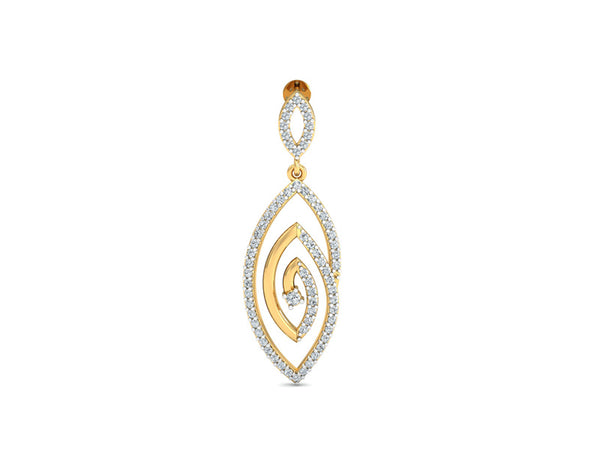 Stylish Oval-Shaped Spiral Earrings efifdiamonds Stylish Oval-Shaped Spiral Earrings efifdiamonds Studs Earrings 131923.00 EF-IF Diamond Jewellery