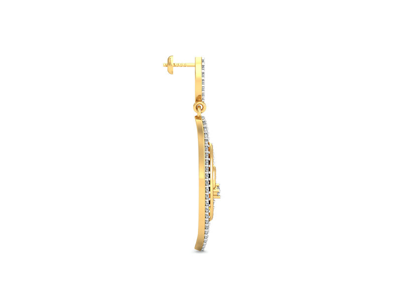 Stylish Oval-Shaped Spiral Earrings efifdiamonds Stylish Oval-Shaped Spiral Earrings efifdiamonds Studs Earrings 131923.00 EF-IF Diamond Jewellery
